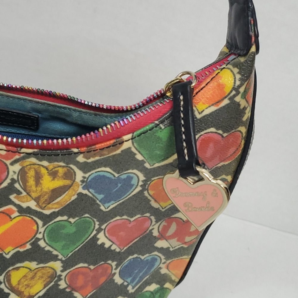 Dooney Bourke shoulder purse bag multicolor bucket zipper - Picture 2 of 10